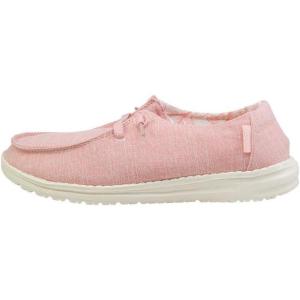imageHey Dude Womens Wendy Linen  Womens Shoes  Womens Lace Up Loafers  Comfortable ampamp LightWeightPink