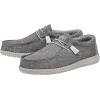 imageHey Dude Mens All Wally Styles  Mens Shoes  Mens Lace Up Loafers  Comfortable ampamp LightWeightAsh Crosshatch