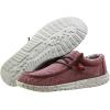 imageHey Dude Mens All Wally Styles  Mens Shoes  Mens Lace Up Loafers  Comfortable ampamp LightWeightBurgundy