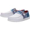 imageHey Dude Mens All Wally Styles  Mens Shoes  Mens Lace Up Loafers  Comfortable ampamp LightWeightFunk Blue Red