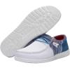 imageHey Dude Mens All Wally Styles  Mens Shoes  Mens Lace Up Loafers  Comfortable ampamp LightWeightFunk Blue Red