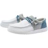 imageHey Dude Mens All Wally Styles  Mens Shoes  Mens Lace Up Loafers  Comfortable ampamp LightWeightFunk White Grey
