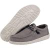 imageHey Dude Mens All Wally Styles  Mens Shoes  Mens Lace Up Loafers  Comfortable ampamp LightWeightGray and Cream