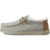 imageHey Dude Mens All Wally Styles  Mens Shoes  Mens Lace Up Loafers  Comfortable ampamp LightWeightHerringbone Grey