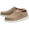 imageHey Dude Mens All Wally Styles  Mens Shoes  Mens Lace Up Loafers  Comfortable ampamp LightWeightRecycled Leather Travertine
