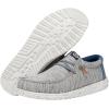 imageHey Dude Mens Wally Jersey  Mens Loafers  Mens Slip On Shoes  Comfortable ampamp LightWeightLight Grey
