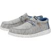 imageHey Dude Mens Wally Jersey  Mens Loafers  Mens Slip On Shoes  Comfortable ampamp LightWeightLight Grey