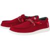 imageHey Dude Wally Sport Mesh  Shoes for Men  Textile Lining  Rounded Toe  Textile Outsole  Removable InsoleDark Red