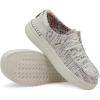 imageHey Dude Womens Wendy Rise Peacock  Womens Shoes  Womens Lace Up Loafers  Comfortable ampamp LightWeightBoho White