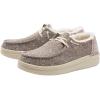 imageHey Dude Womens Wendy Rise Peacock  Womens Shoes  Womens Lace Up Loafers  Comfortable ampamp LightWeightHerringbone Brown