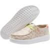 imageHey Dude Womens Wendy Rise Peacock  Womens Shoes  Womens Lace Up Loafers  Comfortable ampamp LightWeightLeopard Neon Beige
