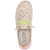 imageHey Dude Womens Wendy Rise Peacock  Womens Shoes  Womens Lace Up Loafers  Comfortable ampamp LightWeightLeopard Neon Beige