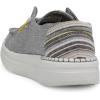 imageHey Dude Womens Wendy Rise Peacock  Womens Shoes  Womens Lace Up Loafers  Comfortable ampamp LightWeightRise Grey Lines