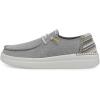 imageHey Dude Womens Wendy Rise Peacock  Womens Shoes  Womens Lace Up Loafers  Comfortable ampamp LightWeightRise Grey Lines