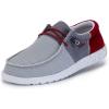 imageHey Dude Mens All Wally Styles  Mens Shoes  Mens Lace Up Loafers  Comfortable ampamp LightWeightFunk Dark Grey Red