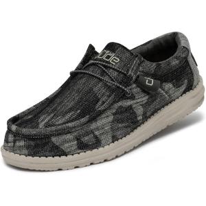 imageHey Dude Mens All Wally Styles  Mens Shoes  Mens Lace Up Loafers  Comfortable ampamp LightWeightCamo Tweed