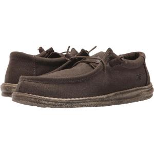 imageHey Dude Mens All Wally Styles  Mens Shoes  Mens Lace Up Loafers  Comfortable ampamp LightWeightChocolate