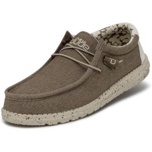 imageHey Dude Mens All Wally Styles  Mens Shoes  Mens Lace Up Loafers  Comfortable ampamp LightWeightClay