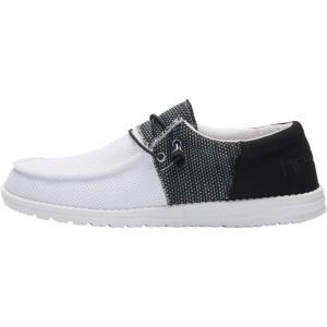 imageHey Dude Mens All Wally Styles  Mens Shoes  Mens Lace Up Loafers  Comfortable ampamp LightWeightFunk Black Ice