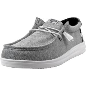 imageHey Dude Mens All Wally Styles  Mens Shoes  Mens Lace Up Loafers  Comfortable ampamp LightWeightGalaxy Grey