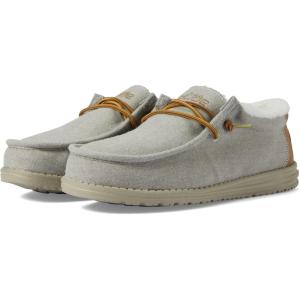 imageHey Dude Mens All Wally Styles  Mens Shoes  Mens Lace Up Loafers  Comfortable ampamp LightWeightHerringbone Grey