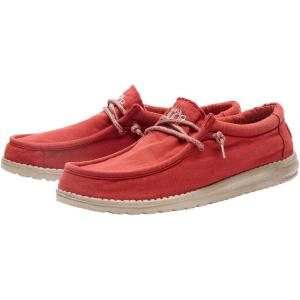 imageHey Dude Mens All Wally Styles  Mens Shoes  Mens Lace Up Loafers  Comfortable ampamp LightWeightRed