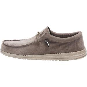 imageHey Dude Mens All Wally Styles  Mens Shoes  Mens Lace Up Loafers  Comfortable ampamp LightWeightSuede Tan