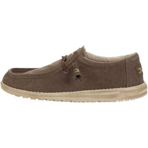 imageHey Dude Mens All Wally Styles  Mens Shoes  Mens Lace Up Loafers  Comfortable ampamp LightWeightWenge Grey