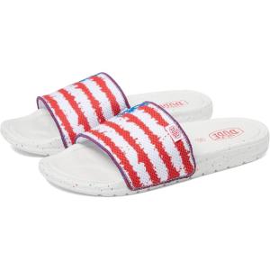 imageHey Dude Womens Chandler Multiple Color and Size  Womens Slides  Womens Slip On Sandals  Comfortable ampamp LightWeightFlag