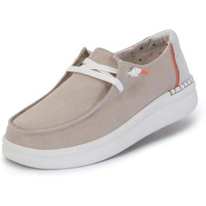 imageHey Dude Womens Wendy Rise ChambrayChambray Sandshell