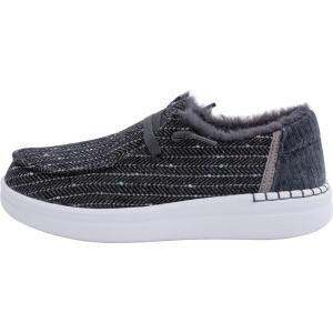 imageHey Dude Womens Wendy Rise Peacock  Womens Shoes  Womens Lace Up Loafers  Comfortable ampamp LightWeightRise Black Herringbone