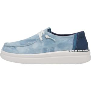 imageHey Dude Womens Wendy Rise Peacock  Womens Shoes  Womens Lace Up Loafers  Comfortable ampamp LightWeightRise Peacock