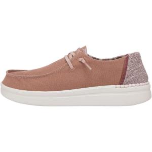 imageHey Dude Womens Wendy Rise Peacock  Womens Shoes  Womens Lace Up Loafers  Comfortable ampamp LightWeightRise Plaid Pink