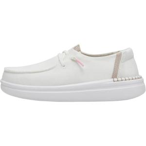imageHey Dude Womens Wendy Rise Peacock  Womens Shoes  Womens Lace Up Loafers  Comfortable ampamp LightWeightSpark White 2