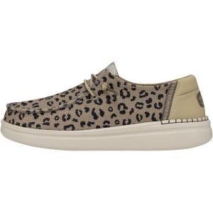 imageHey Dude Womens Wendy Rise Peacock  Womens Shoes  Womens Lace Up Loafers  Comfortable ampamp LightWeightTanBlack