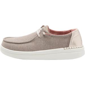 imageHey Dude Womens Wendy Rise Peacock  Womens Shoes  Womens Lace Up Loafers  Comfortable ampamp LightWeightWarm Tan