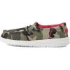 imageHey Dude Girls Wendy Youth Multiple Sizes ampamp Colors  Girls Shoes  Girls Lace Up Loafers  Lightweight ampamp ComfortableFunk Camo