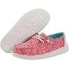 imageHey Dude Girls Wendy Youth Stretch Multi Colors  Girls Shoes  Girls Lace Up Loafers  Comfortable ampamp LightWeightPink Sprinkles