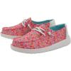 imageHey Dude Girls Wendy Youth Stretch Multi Colors  Girls Shoes  Girls Lace Up Loafers  Comfortable ampamp LightWeightPink Sprinkles