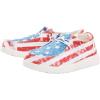 imageHey Dude Girls Wendy Youth Stretch Multi Colors  Girls Shoes  Girls Lace Up Loafers  Comfortable ampamp LightWeightStar Spangled