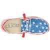 imageHey Dude Girls Wendy Youth Stretch Multi Colors  Girls Shoes  Girls Lace Up Loafers  Comfortable ampamp LightWeightStar Spangled