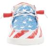 imageHey Dude Girls Wendy Youth Stretch Multi Colors  Girls Shoes  Girls Lace Up Loafers  Comfortable ampamp LightWeightStar Spangled