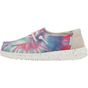 imageHey Dude Girls Wendy Youth Multiple Sizes ampamp Colors  Girls Shoes  Girls Lace Up Loafers  Lightweight ampamp ComfortableRose Candy Tie Dye