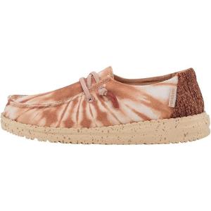 imageHey Dude Girls Wendy Youth Multiple Sizes ampamp Colors  Girls Shoes  Girls Lace Up Loafers  Lightweight ampamp ComfortableTie Dye Rose