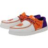 imageHey Dude Mens Wally NCAA  Mens Shoes  Mens Slipon Loafers  Comfortable ampamp LightWeightClemson OrangePurple