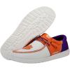 imageHey Dude Mens Wally NCAA  Mens Shoes  Mens Slipon Loafers  Comfortable ampamp LightWeightClemson OrangePurple