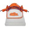 imageHey Dude Mens Wally NCAA  Mens Shoes  Mens Slipon Loafers  Comfortable ampamp LightWeightClemson OrangePurple