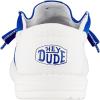 imageHey Dude Mens Wally NCAA  Mens Shoes  Mens Slipon Loafers  Comfortable ampamp LightWeightDuke BlueWhite