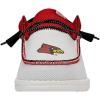 imageHey Dude Mens Wally NCAA  Mens Shoes  Mens Slipon Loafers  Comfortable ampamp LightWeightLouisville RedBlack