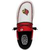 imageHey Dude Mens Wally NCAA  Mens Shoes  Mens Slipon Loafers  Comfortable ampamp LightWeightLouisville RedBlack